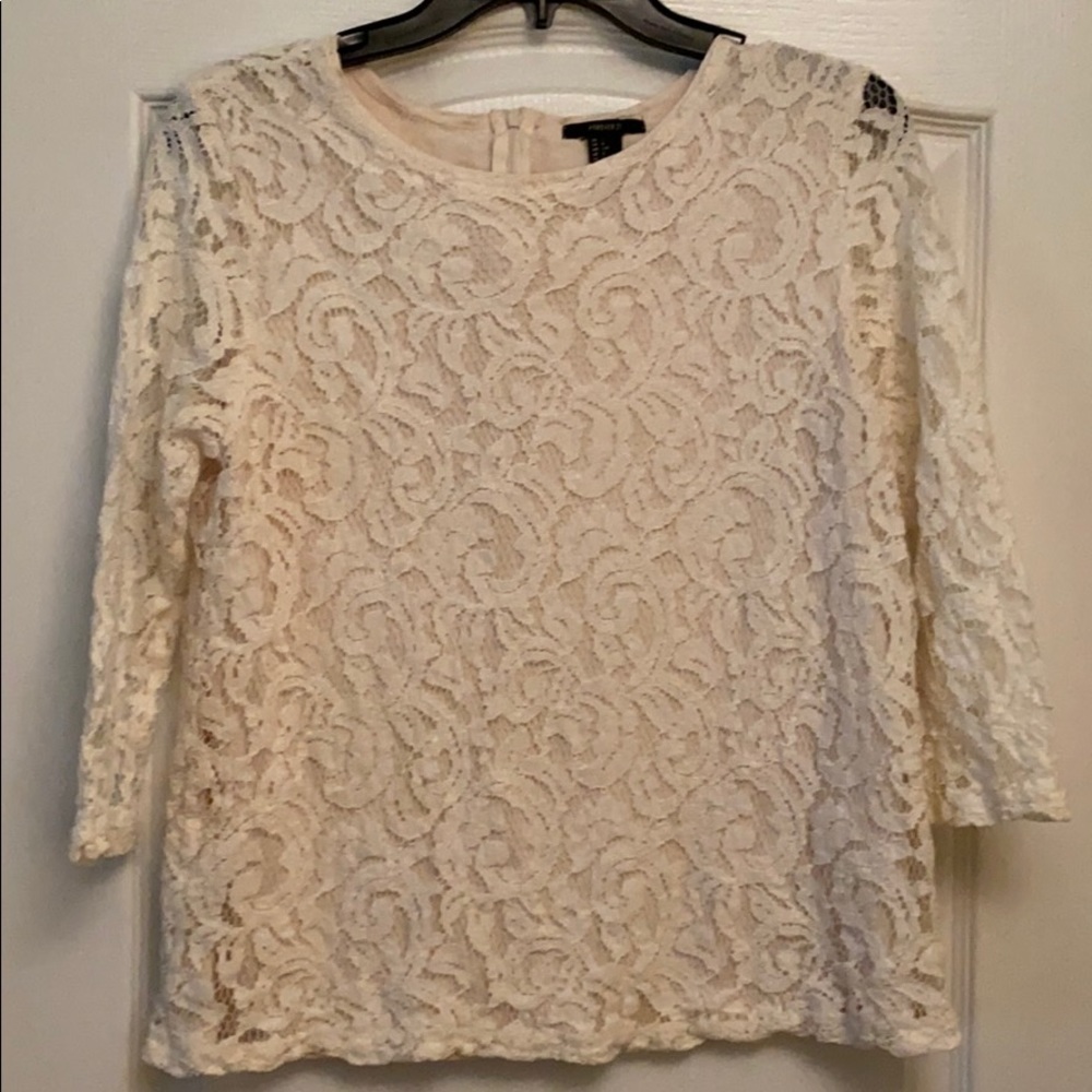 Forever 21 lined lace top